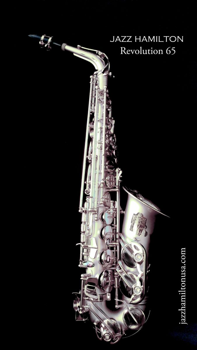 Jazz Hamilton Revolution 65 Alto Saxophone Glass Brushed Silver Plated With  The High G